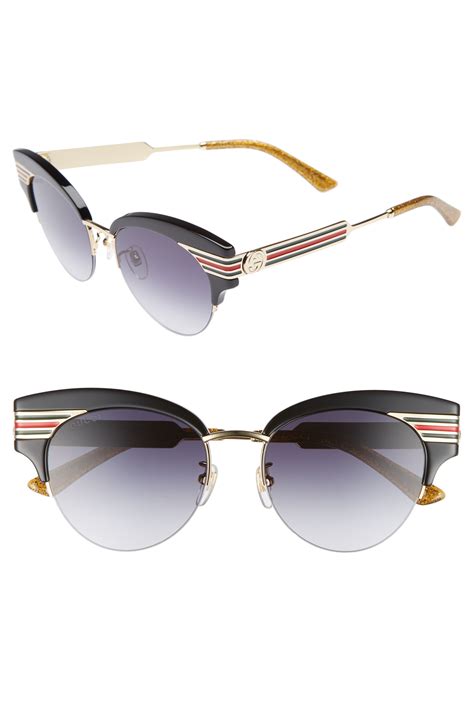 gucci 53mm oversized cat eye sunglasses|gucci cat eye sunglasses havana.